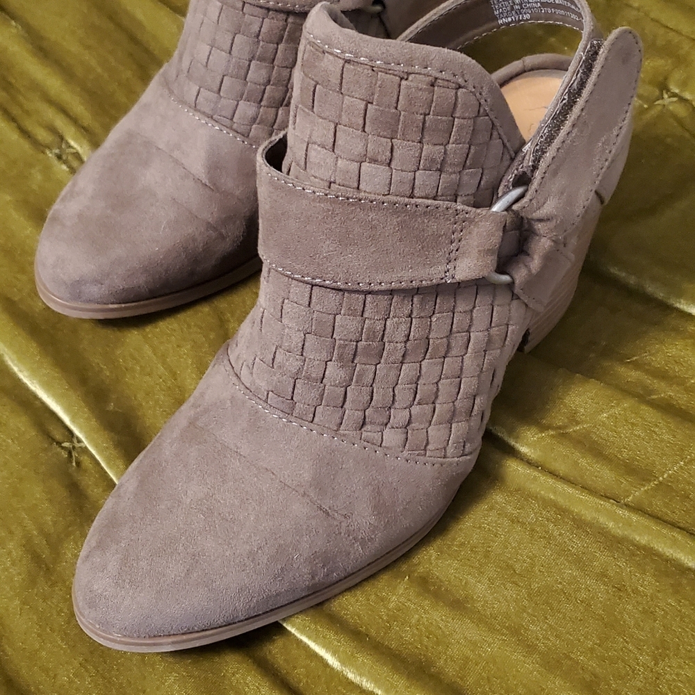 Light Brown Heeled Booties